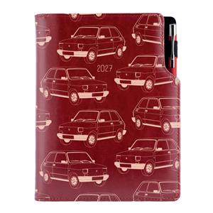 Diár DESIGN denný A5 2027 slovenský - bordová - Maluch