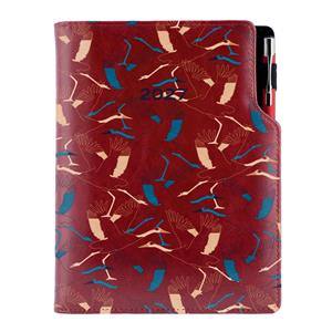 Diár DESIGN denný A5 2027 slovenský - bordová - Žeriav