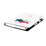 Diár DESIGN denný B5 2027 poľský - biela - Česko - vlajka