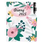 Diár DESIGN denný B6 2025 - Kvety