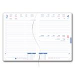 Diár DESIGN denný B6 2026 český - zelená - Golf muž