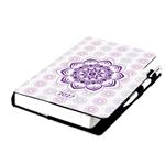 Diár DESIGN denný B6 2027 - Mandala fialová