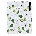 Diár DESIGN denný B6 2027 poľský - Avokádo