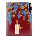 Diár DESIGN denný B6 2027 polský - bordová - Víno