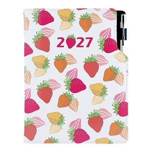 Diár DESIGN denný B6 2027 poľský - Jahoda