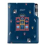 Diár DESIGN denný B6 2027 polský - modrá - Hotel