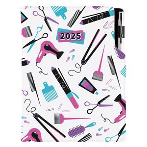 Diár DESIGN dennýA5 2025 poľský - KADERNÍCKY Hairdresser