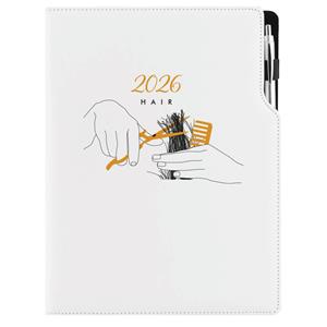 Diár DESIGN týždenný A4 2026 poľský - KADERNÍCKY Hair