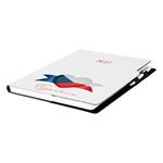 Diár DESIGN týždenný A4 2027 - biela - Česko - vlajka