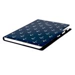 Diár DESIGN týždenný A4 2027 - modrá - Námorník - kotvy