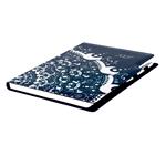 Diár DESIGN týždenný A4 2027 - modrá - Ornament