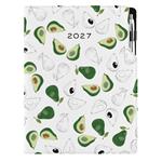 Diár DESIGN týždenný A4 2027 poľský - Avokádo