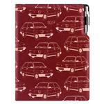 Diár DESIGN týždenný A4 2027 polský - bordová - Maluch