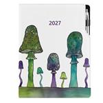 Diár DESIGN týždenný A4 2027 poľský - Huby