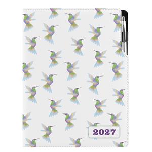 Diár DESIGN týždenný A4 2027 poľský - Kolibrík
