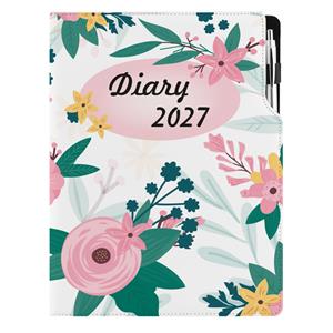 Diár DESIGN týždenný A4 2027 poľský - Kvety