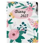 Diár DESIGN týždenný A4 2027 poľský - Kvety