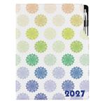 Diár DESIGN týždenný A4 2027 poľský - Mandala farebný