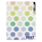 Diár DESIGN týždenný A4 2027 poľský - Mandala farebný