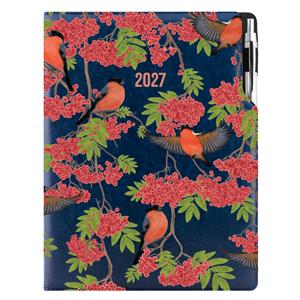 Diár DESIGN týždenný A4 2027 poľský - modrá - Hýľ