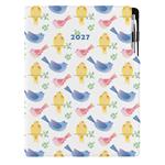 Diár DESIGN týždenný A4 2027 poľský - Vtáky