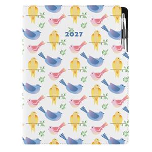 Diár DESIGN týždenný A4 2027 poľský - Vtáky