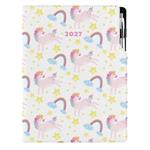 Diár DESIGN týždenný A4 2027 - Unicorn