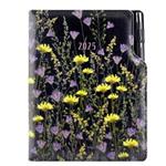 Diár DESIGN týždenný A5 2025 český - čierna - lúka