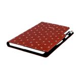 Diár DESIGN týždenný A5 2026 - hnedá - Biely kvet