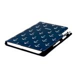 Diár DESIGN týždenný A5 2026 - modrá - Námorník - kotvy