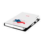 Diár DESIGN týždenný A5 2026 slovenský - biela - Česko - vlajka