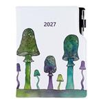 Diár DESIGN týždenný A5 2027 český - Huby