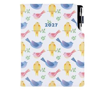 Diár DESIGN týždenný A5 2027 poľský - Vtáky