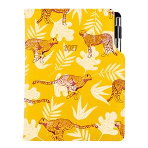 Diár DESIGN týždenný A5 2027 polský - žltá - Gepard