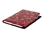 Diár DESIGN týždenný B5 2027 - bordová - Kvety