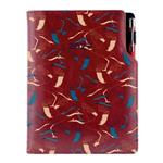 Diár DESIGN týždenný B5 2027 - bordová - Žeriav