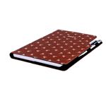 Diár DESIGN týždenný B5 2027 - hnedá - Biely kvet