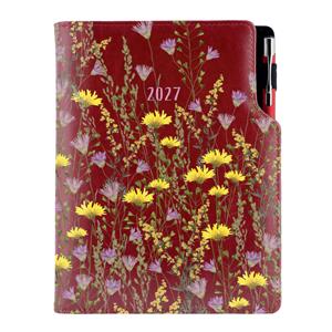 Diár DESIGN týždenný B5 2027 poľský - borodová - Lúka