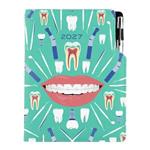 Diár DESIGN týždenný B5 2027 polský - mätová - zubár