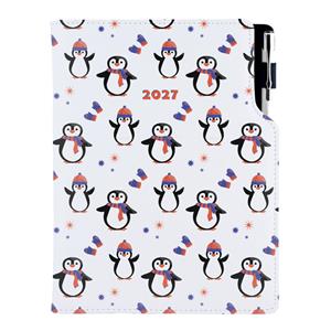 Diár DESIGN týždenný B5 2027 - Tučniak