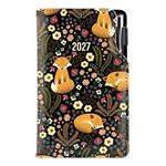 Diár DESIGN týždenný vreckový 2027 český - čierna - Líška