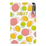 Diár DESIGN týždenný vreckový 2027 český - Citron