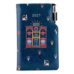 Diár DESIGN týždenný vreckový 2027 český - modrá - Hotel