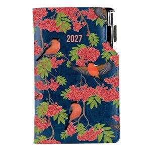 Diár DESIGN týždenný vreckový 2027 český - modrá - Hýľ