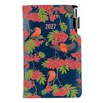 Diár DESIGN týždenný vreckový 2027 český - modrá - Hýľ