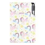 Diár DESIGN týždenný vreckový 2027 český - Unicorn