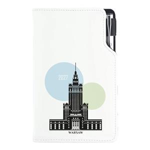 Diár DESIGN týždenný vreckový 2027 český - Varšava