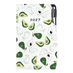 Diár DESIGN týždenný vreckový 2027 poľský - Avokádo