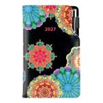 Diár DESIGN týždenný vreckový 2027 poľský - černý - kaleidoskop