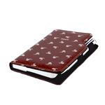 Diár DESIGN týždenný vreckový 2027 poľský - hnedá - biely kvet